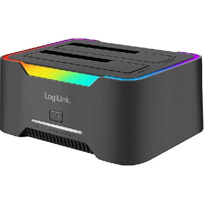 LogiLink Quickport Dual-Docking Station USB-C to 2.5" & 3.5"