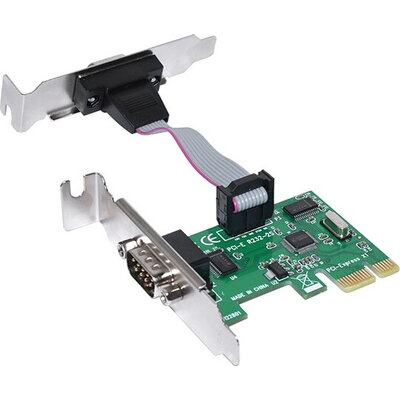 Makki нископрофилна карта PCI-E card to 2 x Serial port