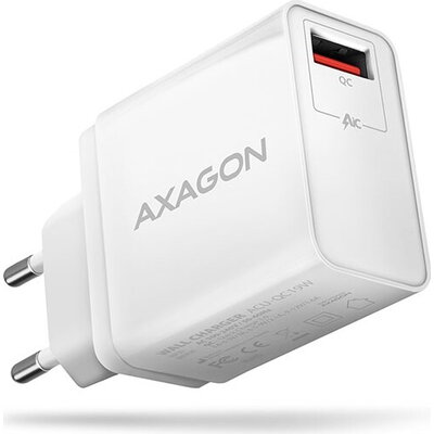 AXAGON ACU-QC19W USB-A/C Charger, 19W, QC3.0,white