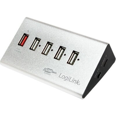 LogiLink USB HUB 4xUSB2.0+1Fast Charge