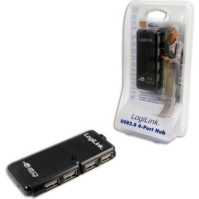 USB HUB 4xUSB2.0, passive, LogiLink UH0001A