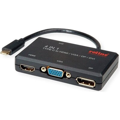 USB3.1 C to HDMI/DVI/DP/VGA Adapter,M/F,12.03.3138