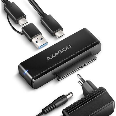 Axagon ADSA-FPX USB3.2 C/A to SATA 3 adapter, 10Gbs