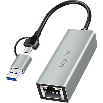 LogiLink USB-A/C Gigabit Ethernet Adapter