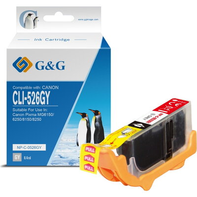 ГЛАВА ЗА CANON PIXMA iP 4850/MG 5150/5250/6150/8150 - Grey - ink tank - WITH CHIP / С ЧИП - /526/ - CLI-526GY (CLI526GY) - 4544B