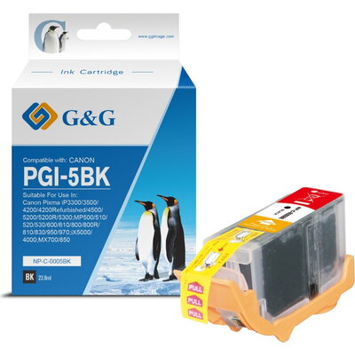 ГЛАВА ЗА CANON PGI-5BK Pigment Black - Ink Tank - G&G