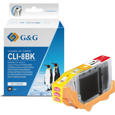 ГЛАВА ЗА CANON CLI-8BK Black - Ink Tank - G&G