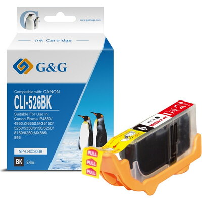 ГЛАВА ЗА CANON PIXMA iP 4850/MG 5150/5250/6150/8150 - Black - ink tank - WITH CHIP / С ЧИП  - /526/ - CLI-526BK (CLI526BK) - BS4