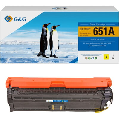 КАСЕТА ЗА HP 651A - Yellow - CE342A - NT-CH342FY - G&G