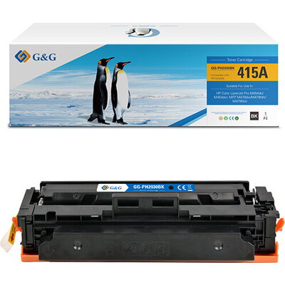 Тонер касета за HP COLOR - Black - /415A/ - W2030A - G&G