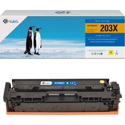 КАСЕТА ЗА HP 203X Yellow - CF542X - NT-PH203XY - G&G