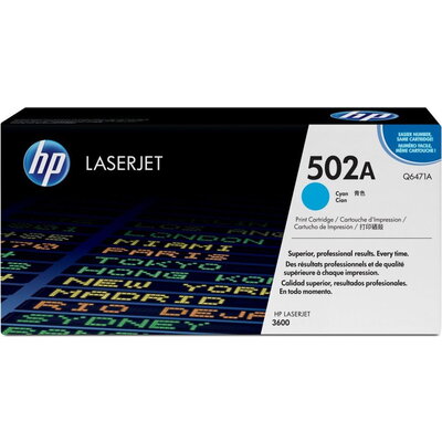 КАСЕТА ЗА HP COLOR LASER JET 3600 - /502A/ - Cyan - /502A/  - P№ Q6471A