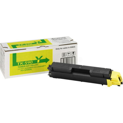 КАСЕТА ЗА KYOCERA MITA FS C2026/C2126/C2526/C2626/C5250/ECOSYS M6026/M6526 - Yellow - TK590Y (TK-590Y) - P№ 1T02KVANL0