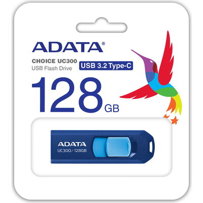 Флаш памет 128GB TYPE-C UC300 ADATA BLUE