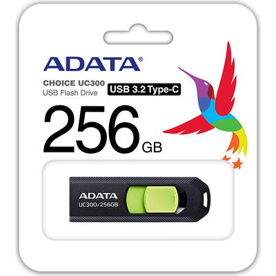 Флаш памет 256GB TYPE-C UC300 ADATA BK/GN