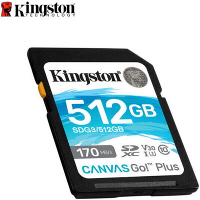 Карта памет KINGSTON SD CANVAS GO+ 512GB