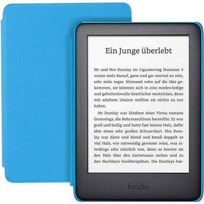 E-Book Reader Kindle Kids Edition 6" 8GB (2019), 10 Gen, Син, с калъф