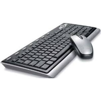 Комплект Labtec Wireless Ultra-Flat Combo, Keyboard and mouse BG, Black and silver