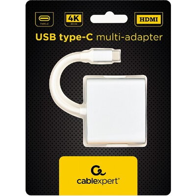 Адаптер Gembird USB type-C multi-adapter, Silver