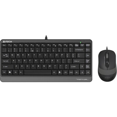 Комплект клавиатура и мишка A4Tech Fstyler F1110, Сив