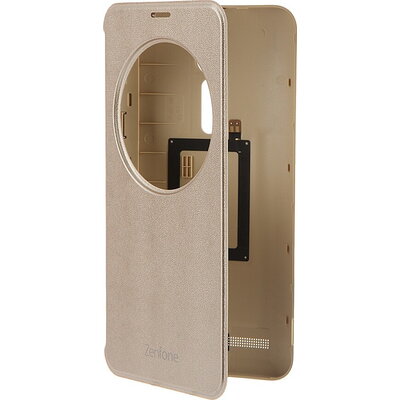 Калъф за телефон ASUS ZE551ML VIEW FLIP COVER LUXE златист