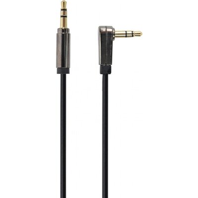 Кабел GEMBIRD Right angle 3.5 mm stereo audio cable, 1 m, blister