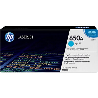 Тонер касета HP 650A Cyan Original LaserJet Toner Cartridge