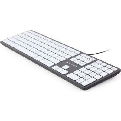 Клавиатура GEMBIRD KB-MCH-02-BKW, Chocolate Keyboard, black body, white keys