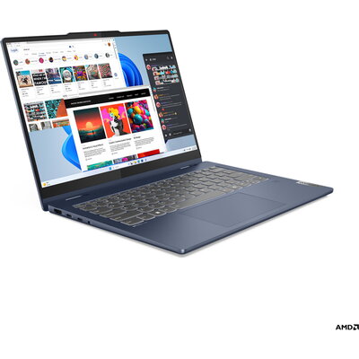 Лаптоп LENOVO IP5 2IN1 - 14" FHD+ Touch, AMD Ryzen 5 8645HS, Blue