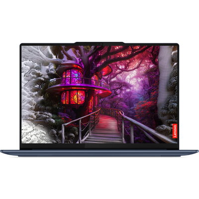 Лаптоп LENOVO Yoga Slim 7 14Q8X9 - 14.5" 3K OLED Touch, Snapdragon X Elite X1E-78-100, Windows 11, Син