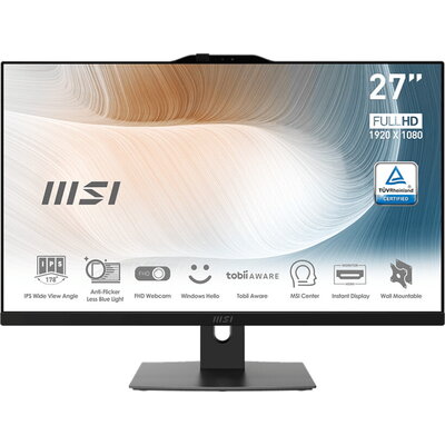 Компютър MSI MODERN AM272P 12M AIO - 27" FHD IPS, Intel Core i5-1235U, Windows 11 Pro