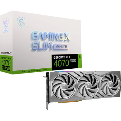 Видео карта MSI GeForce RTX 4070 SUPER 12G GAMING X SLIM WHITE