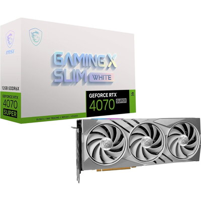 Видео карта MSI RTX 4070 SUPER 12G GAMING SLIM WHITE