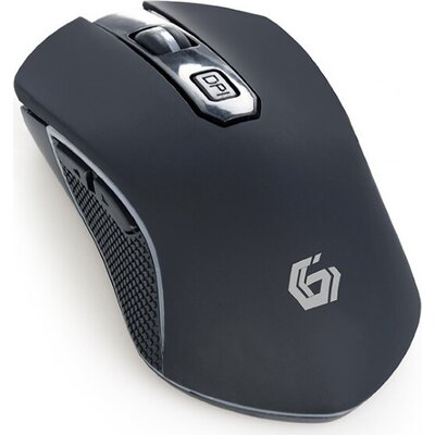 Геймърска мишка GEMBIRD MUSGW-6BL-01 6-button rechargeable wireless RGB  gaming mouse Firebolt, черна