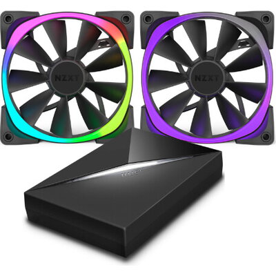 Вентилатор NZXT Aer RGB 140mm Fan & HUE+ Bundle