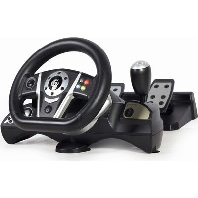 Волан с педали GEMBIRD STR-M-01 Vibration racing wheel with pedals (PC/PS3/PS4/SWITCH)