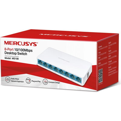 Суич MERCUSYS 108 8P 100MBS