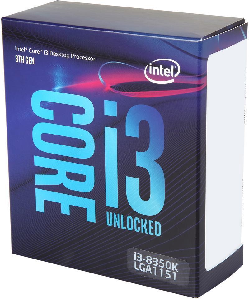 Процессор intel core i3 8350k фото