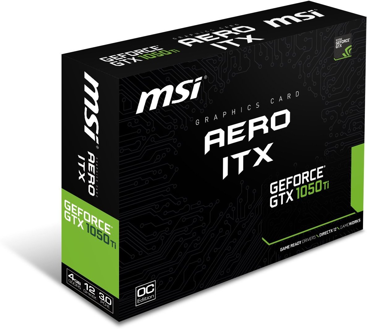 Видео карта Msi Geforce Gtx 1050 Ti Aero Itx 4g Ocv1 