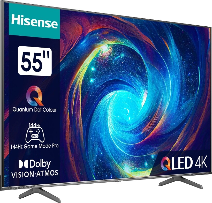 Телевизор Hisense 55" E7KQ Pro, 4K Ultra HD 3840x2160, QLED, Quantum ...